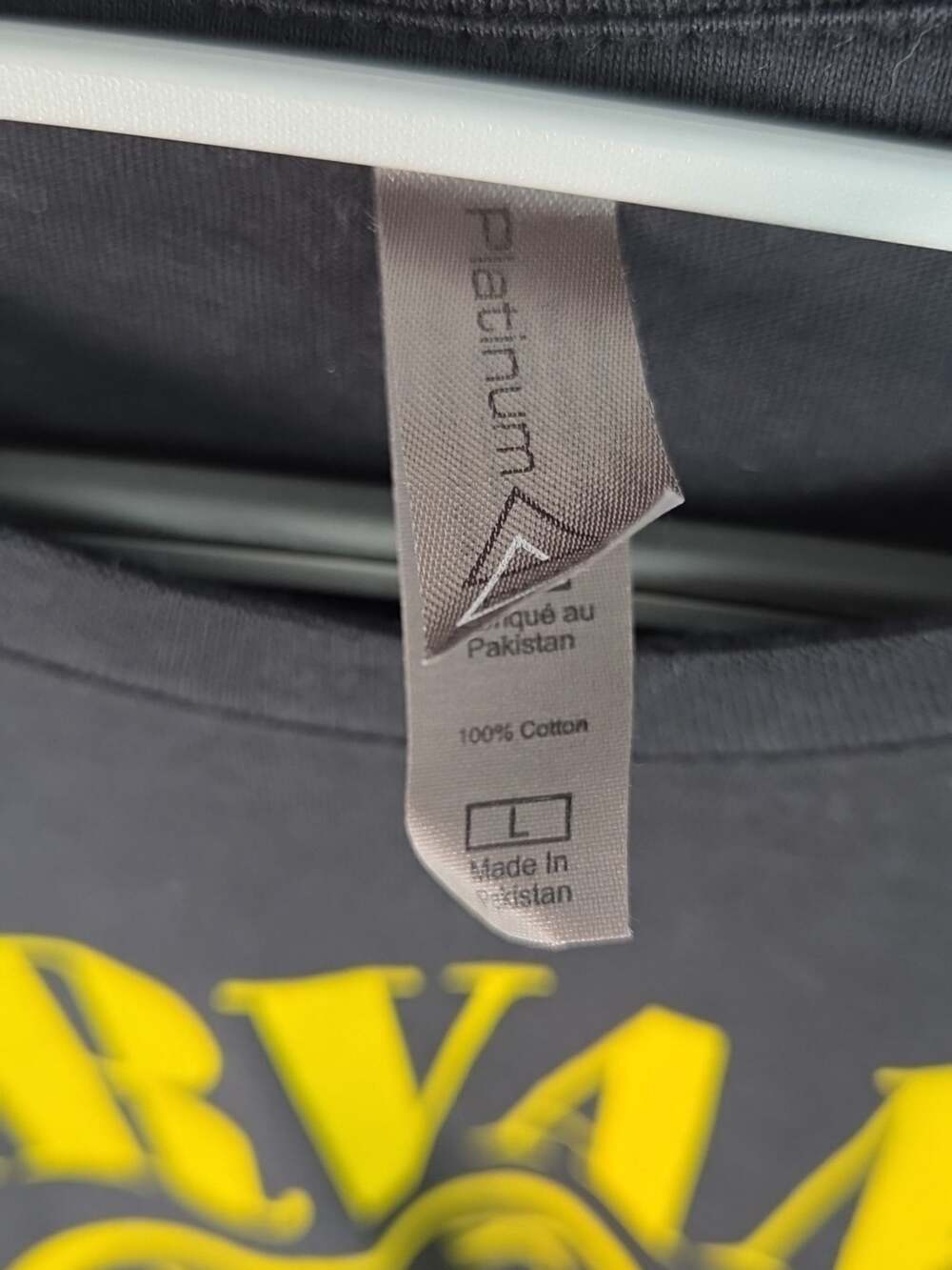 Nirvana Black & Yellow Graphic T-Shirt Large image 3